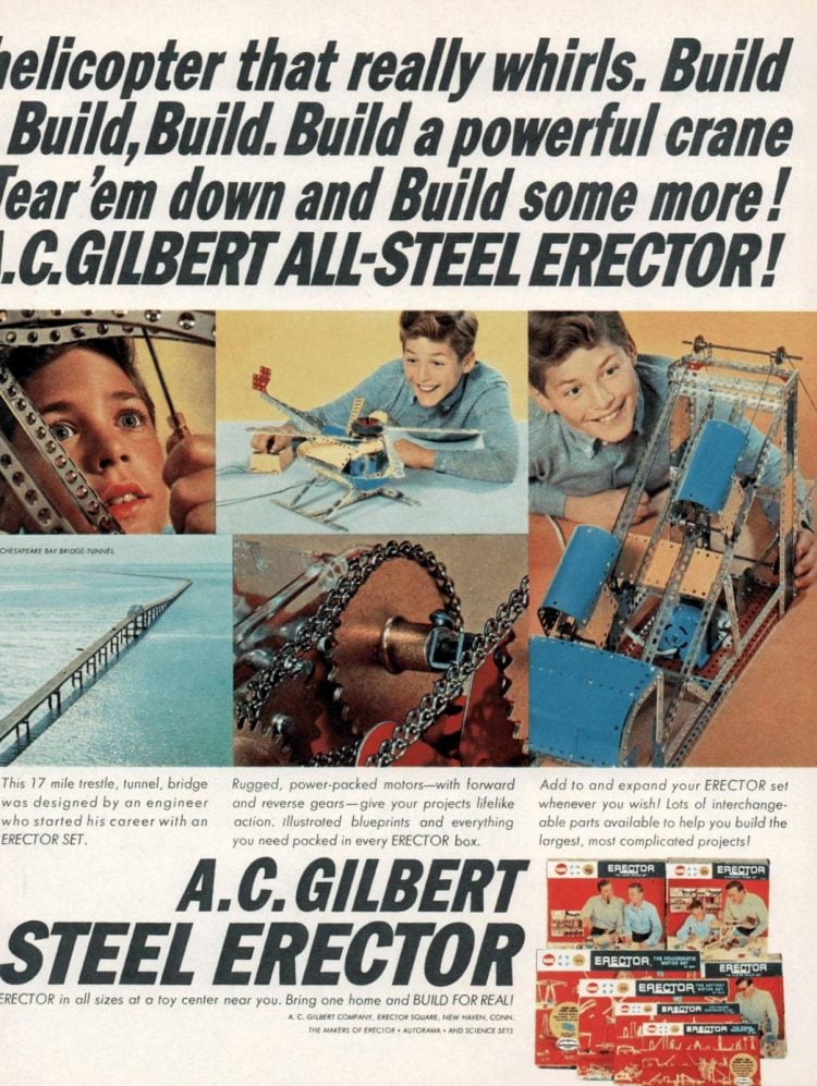Vintage Erector Sets were toys that made toys See old sets & find out
