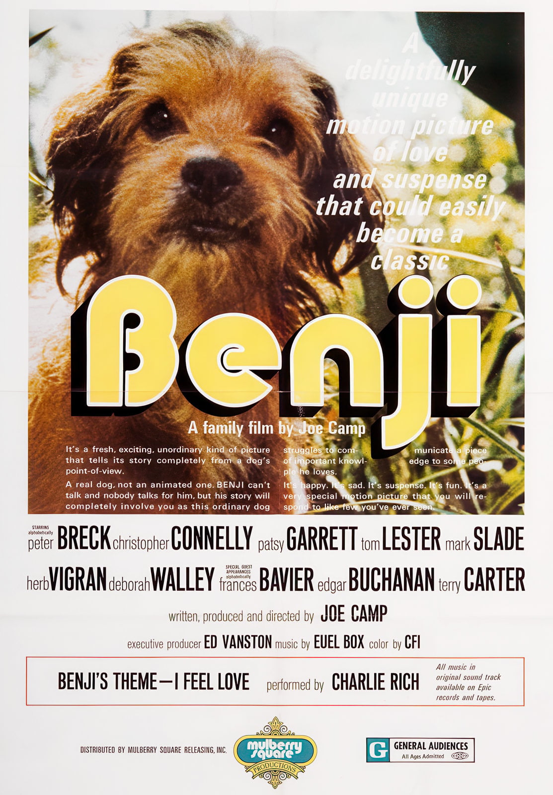 Benji movie magic: How a stray dog stole America's heart in the 1970s 1 Old 1970s Benji movie poster via ClickAmericana com