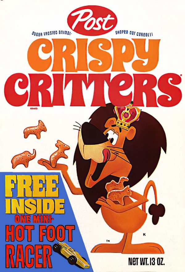 Vintage Crispy Critters Animalshaped Post cereal debuted in the '60s