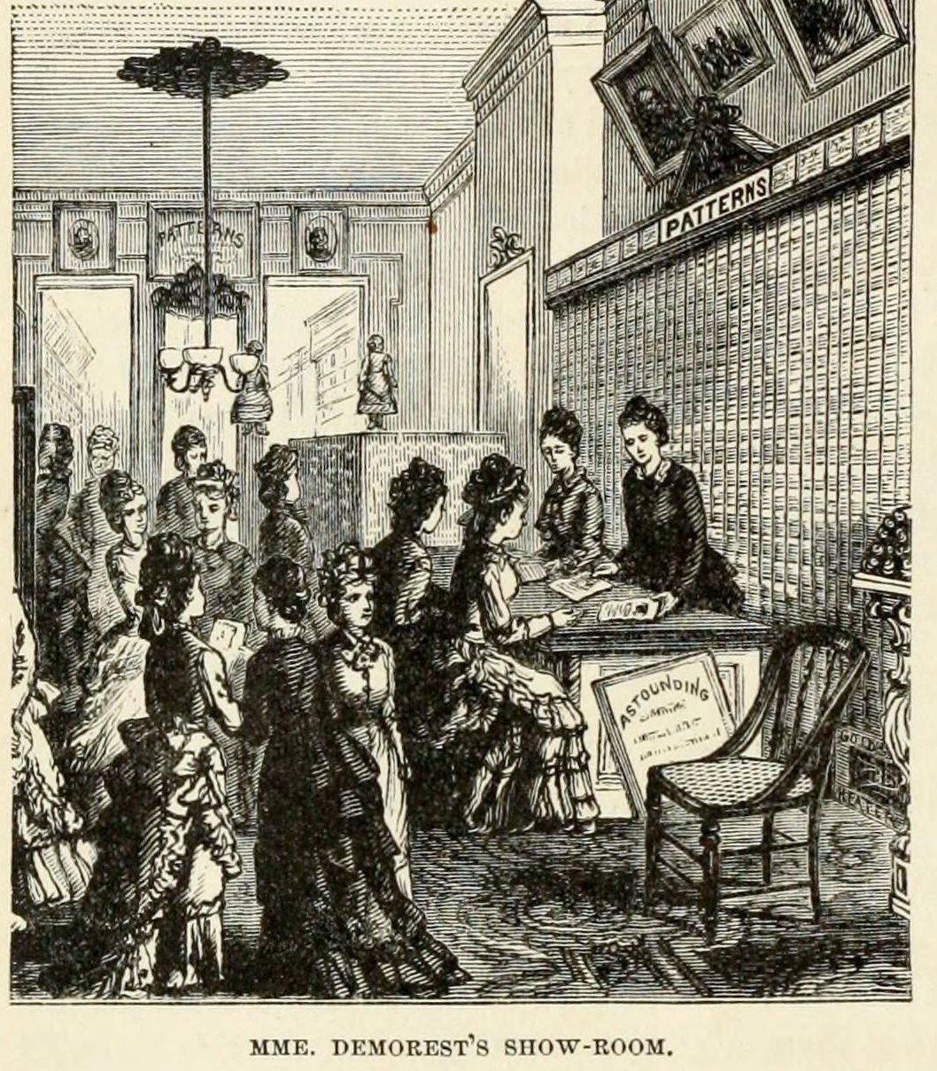 Old Demorest store showroom (1874) via ClickAmericana com