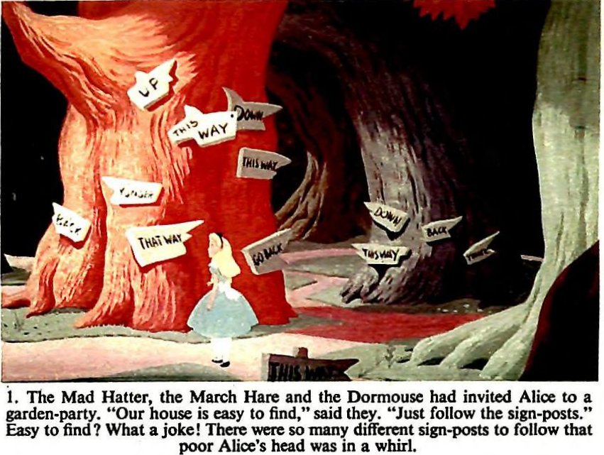 Old Disney Alice in Wonderland movie scene 1 via ClickAmericana com