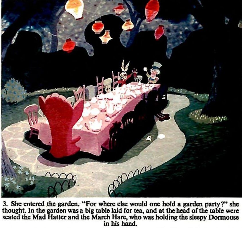 Old Disney Alice in Wonderland movie scene 3 via ClickAmericana com