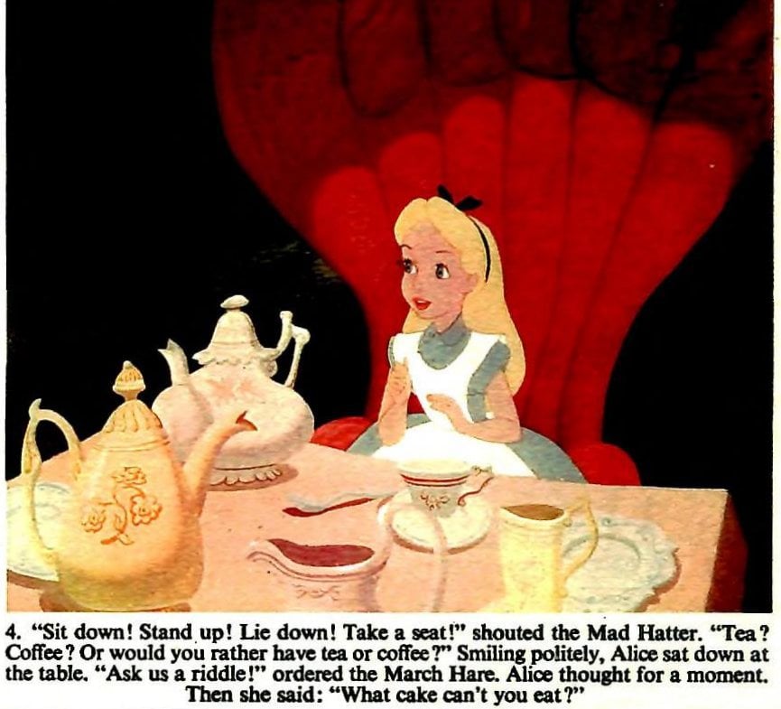 Old Disney Alice in Wonderland movie scene 4 via ClickAmericana com