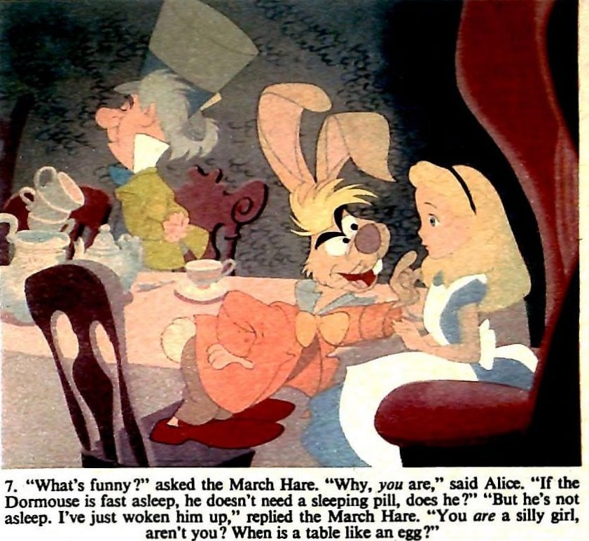 Old Disney Alice in Wonderland movie scene 7 via ClickAmericana com