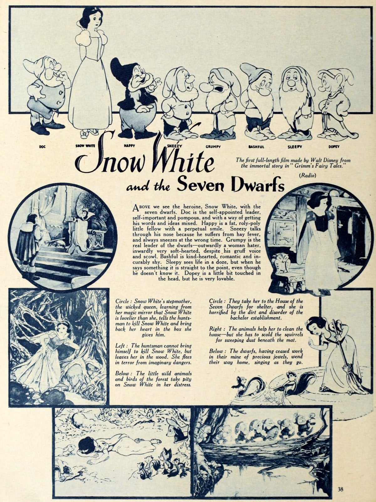 Old Disney film Snow White (2) via ClickAmericana com