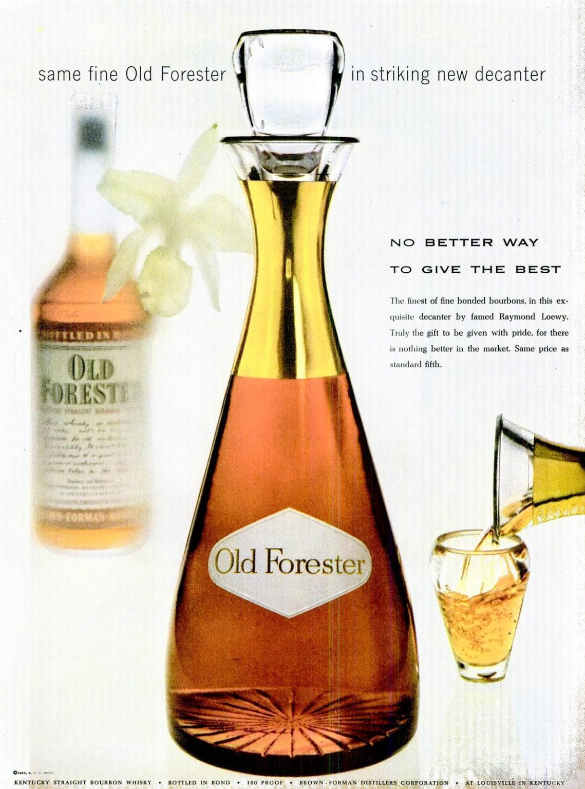 Fancy gift decanters filled with alcohol were the goto Christmas gifts