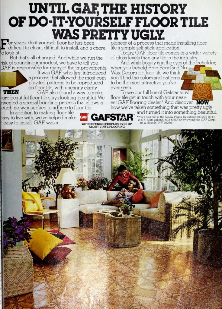 Get down with 70 groovy vintage vinyl floors from the '70s & '80s