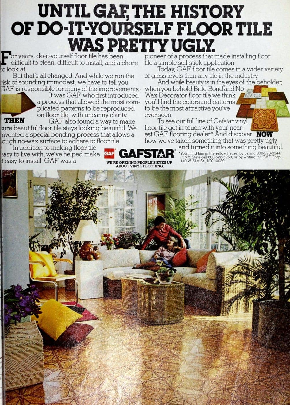 Old Gafstar vinyl flooring from 70s and 80s - From ClickAmericana com (5)