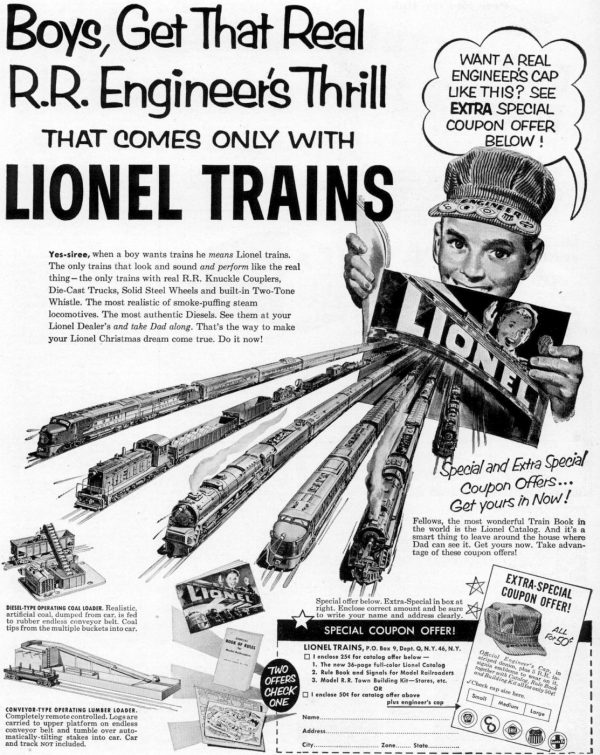 Lionel Trains See dozens of vintage toy from the 50s, plus the entire 1958 Lionel