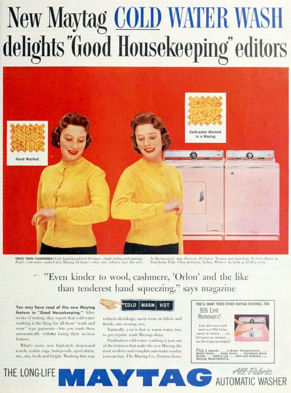 See pastel pink washers & dryers from the 50s & 60s Click Americana