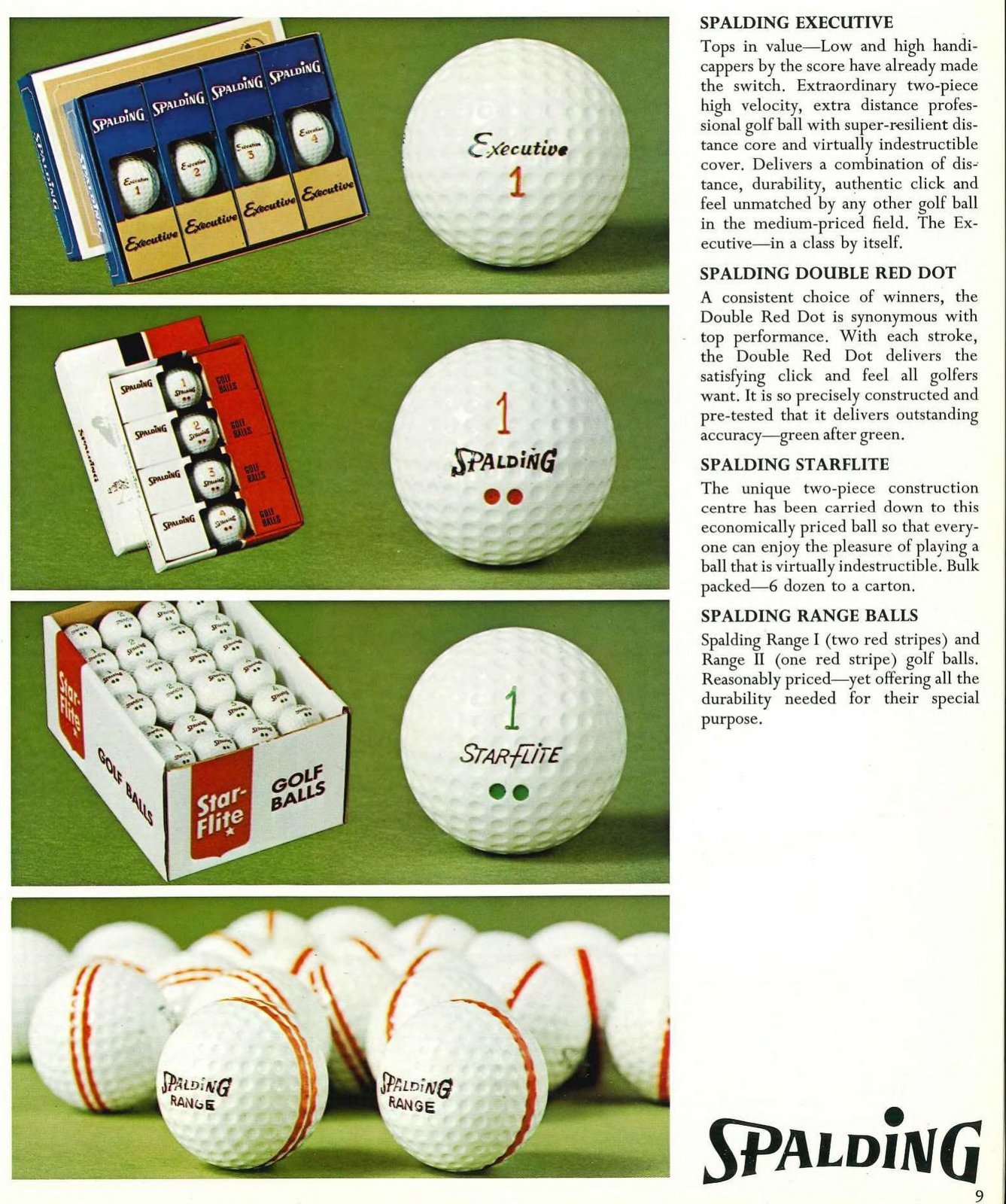 Golf ball history: The sport's evolution from stuffed leather to space-age science 21 Old Spalding golf balls (1975) via ClickAmericana com