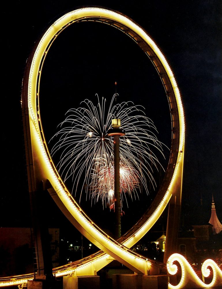 How Marriott 39 s Great America theme - Old Tidal Wave Roller Coaster Loop 1978 770x1001 