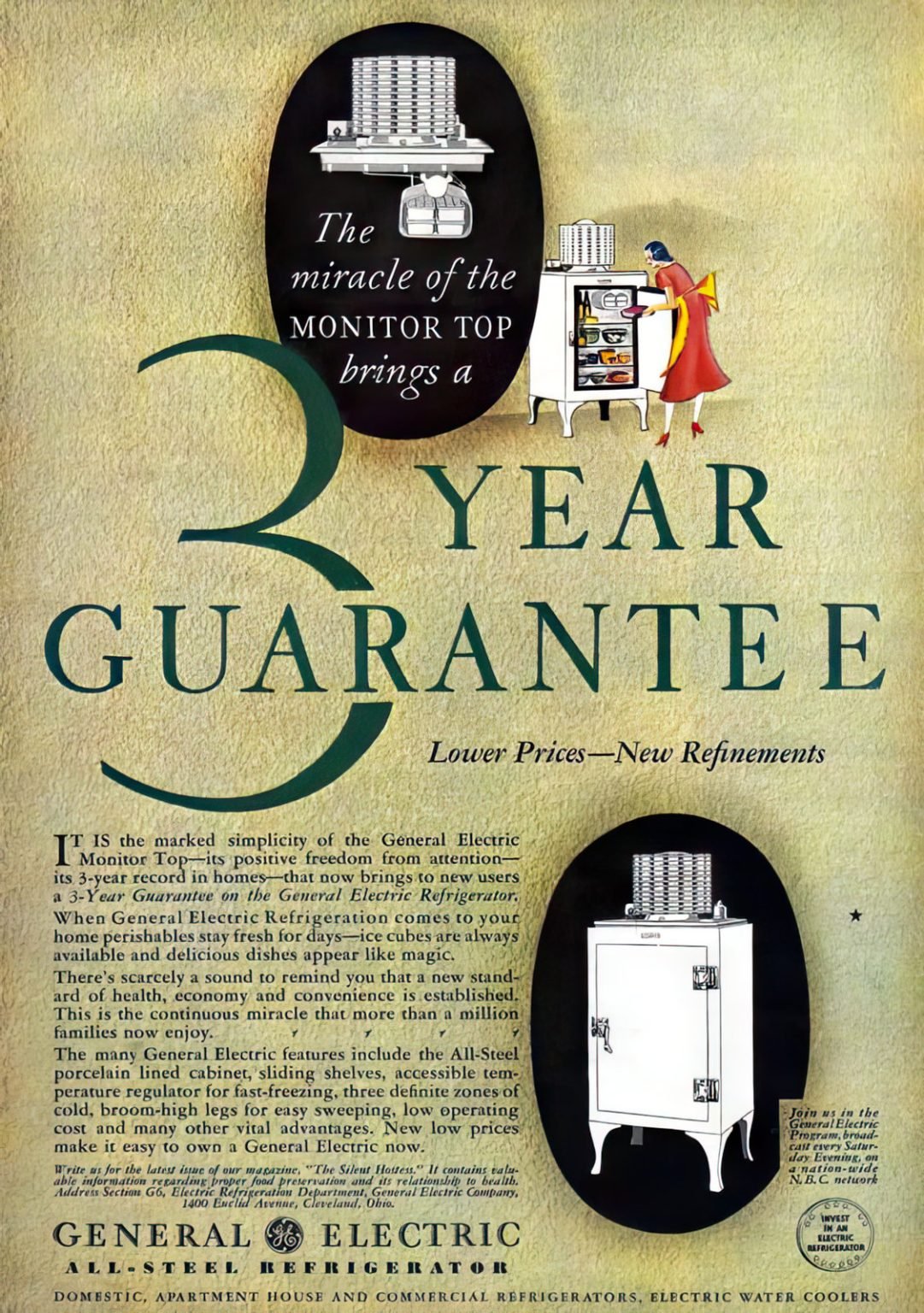 Retro refrigerators like these were the cuttingedge in the 1920s