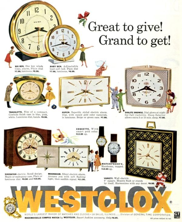 Vintage alarm clocks We woke up to these in the '60s & '70s Click