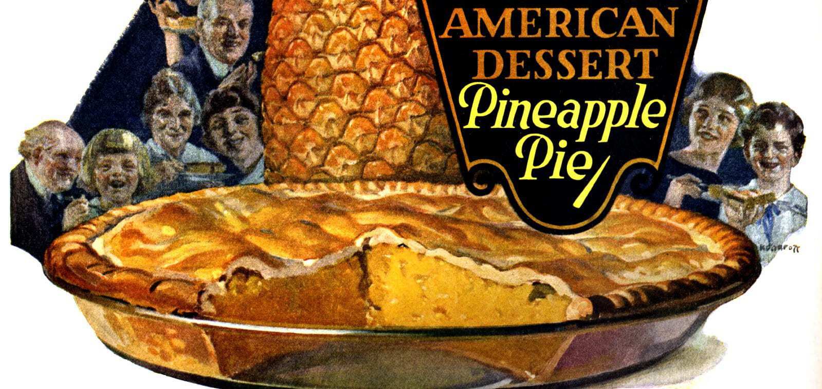 Old-fashioned pineapple pie recipe from 1922