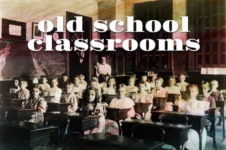 Old school classrooms from the turn of the century