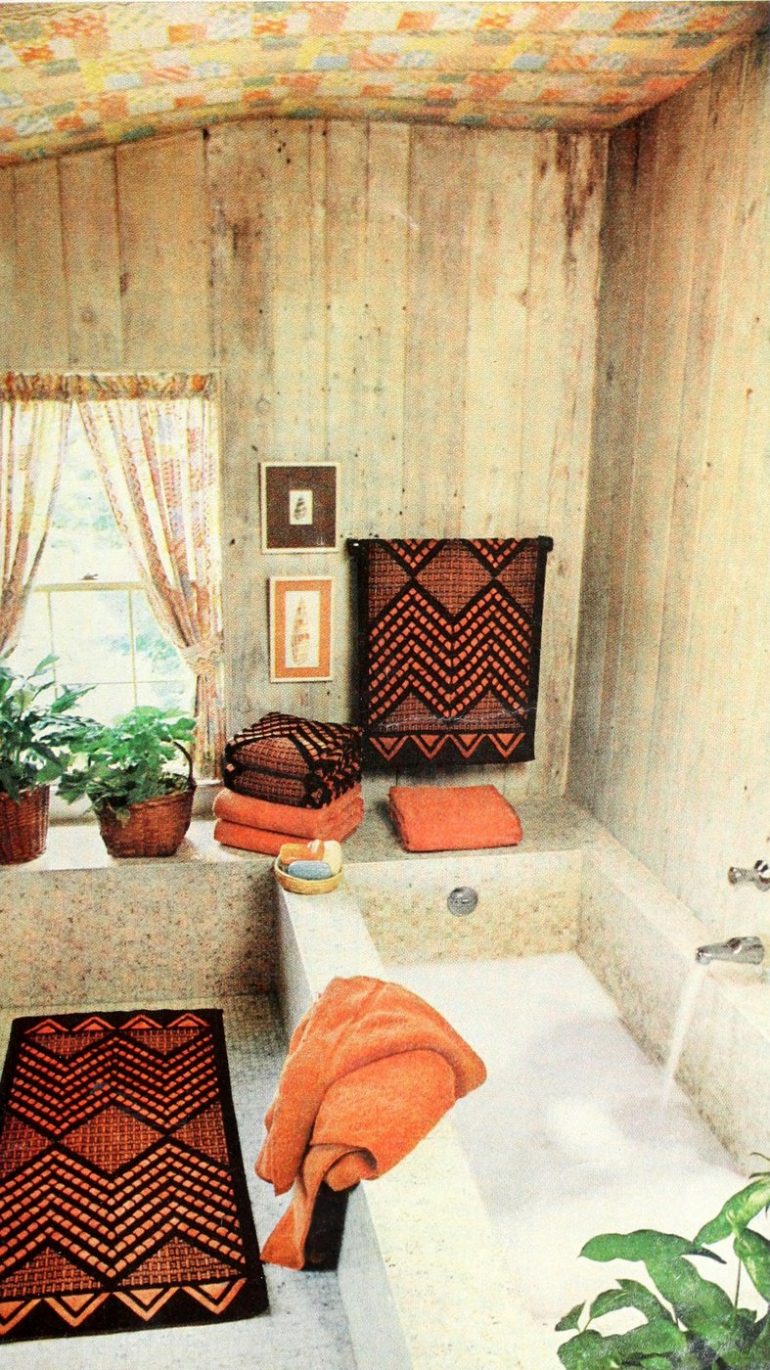 Fantastic retro 1970s bathroom decor styles & ideas - Click Americana