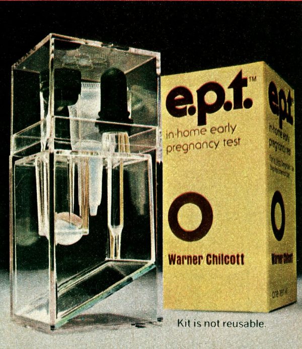 These vintage home pregnancy test kits used test tubes & had a twohour