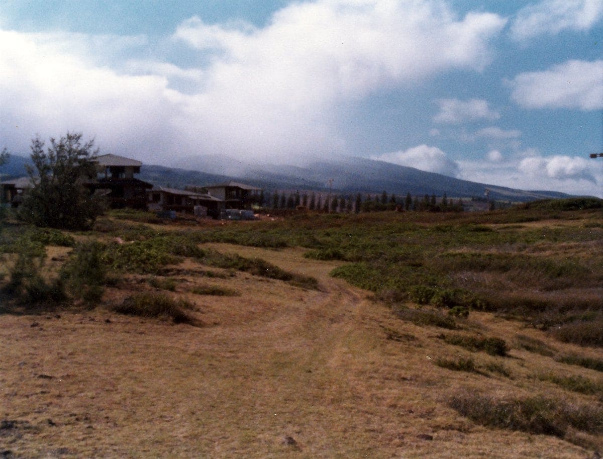 Open space near Kapalua Bay Villas in the seventies