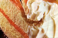 Orange-filled party cake