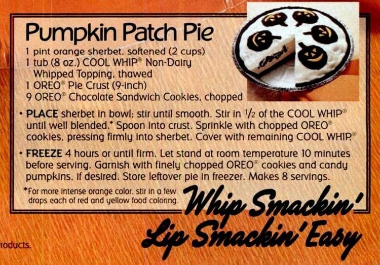 Oreo pie recipe ingredients and directions