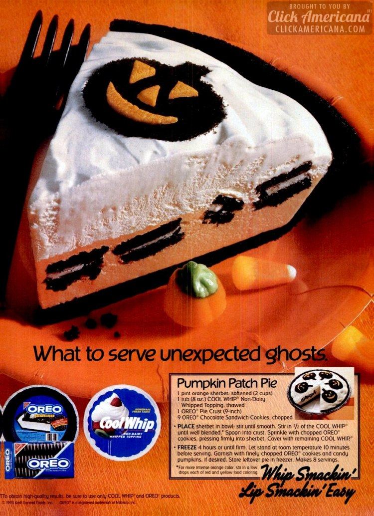 Halloween Oreo pie recipe - 1993