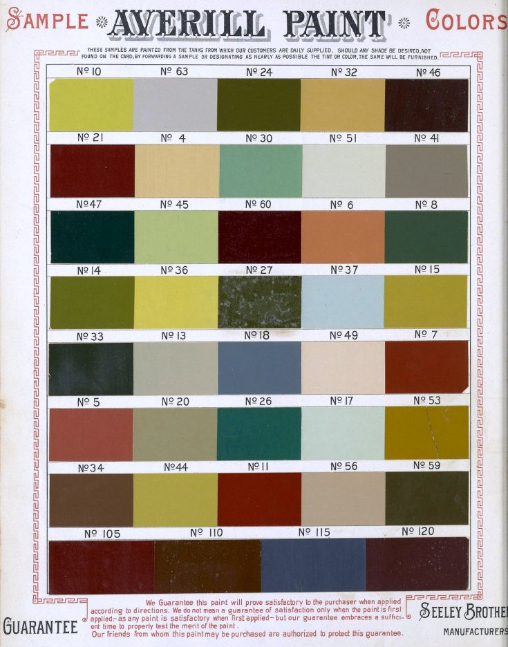 Shades of the past Authentic Victorian house colors & paint sample