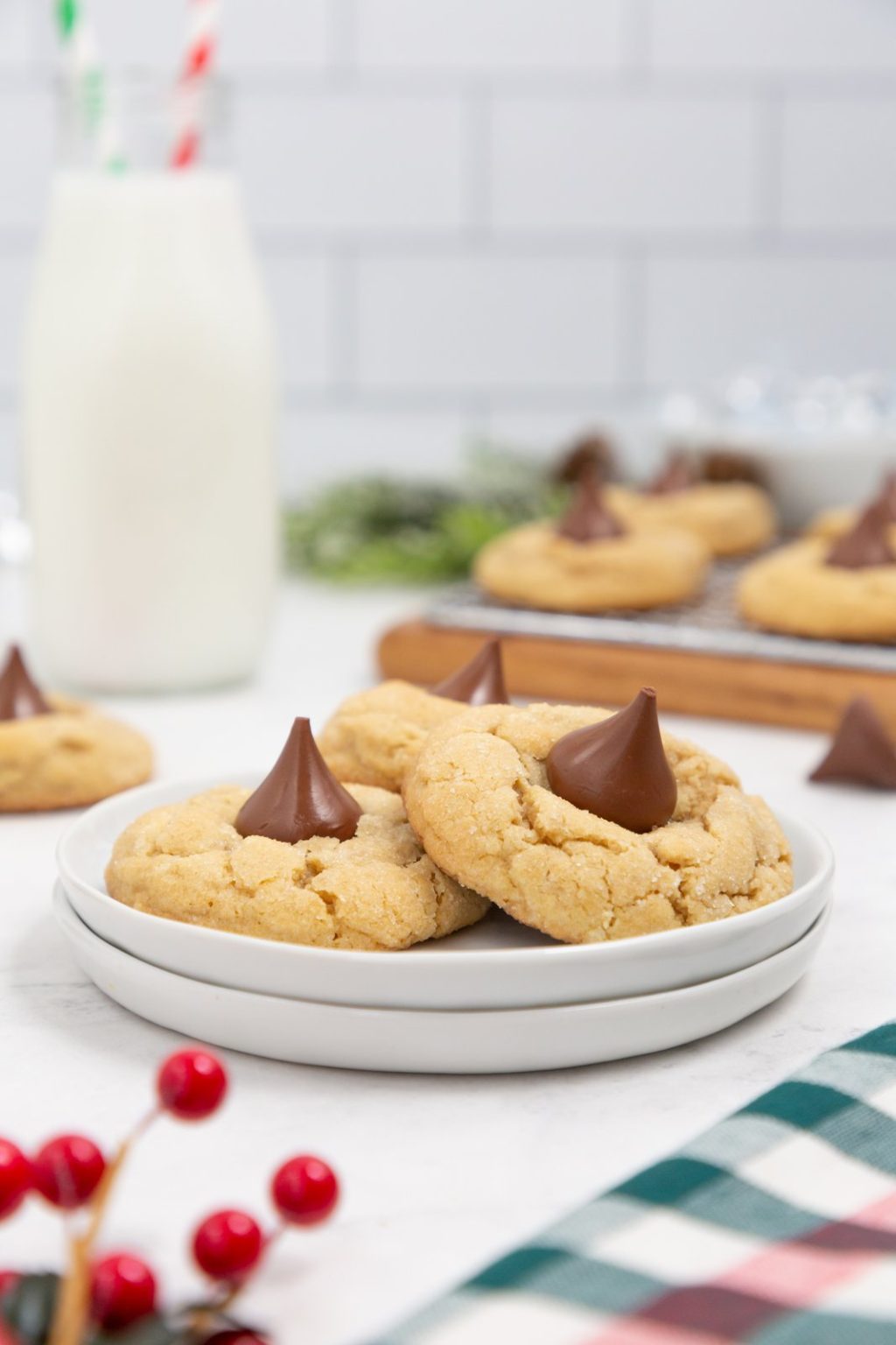 Classic peanut butter blossoms Stepbystep cookie recipe, with photos