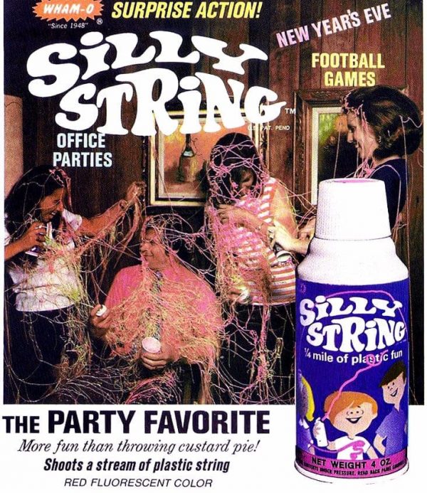 In the '70s, it wasn't a party until someone started spraying Silly String Click Americana