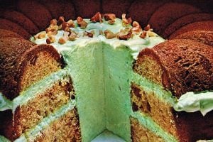 Pistachio Inside-Outside cake