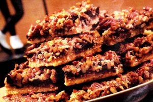Planters holiday chocolate nut squares vintage recipe