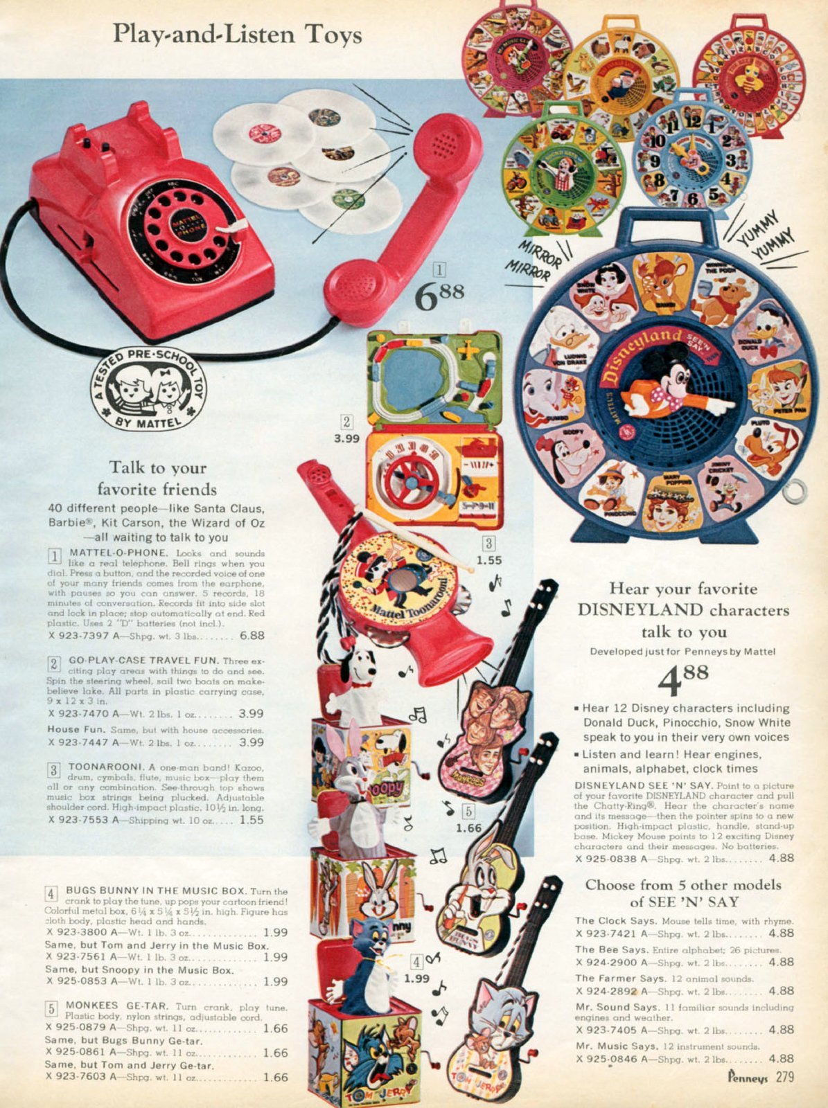 Play and listen toys (1967) via ClickAmericana com