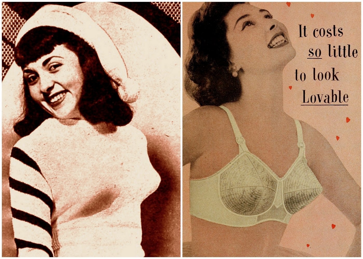 See the vintage 'bullet bra' look that was big in the '50s Click