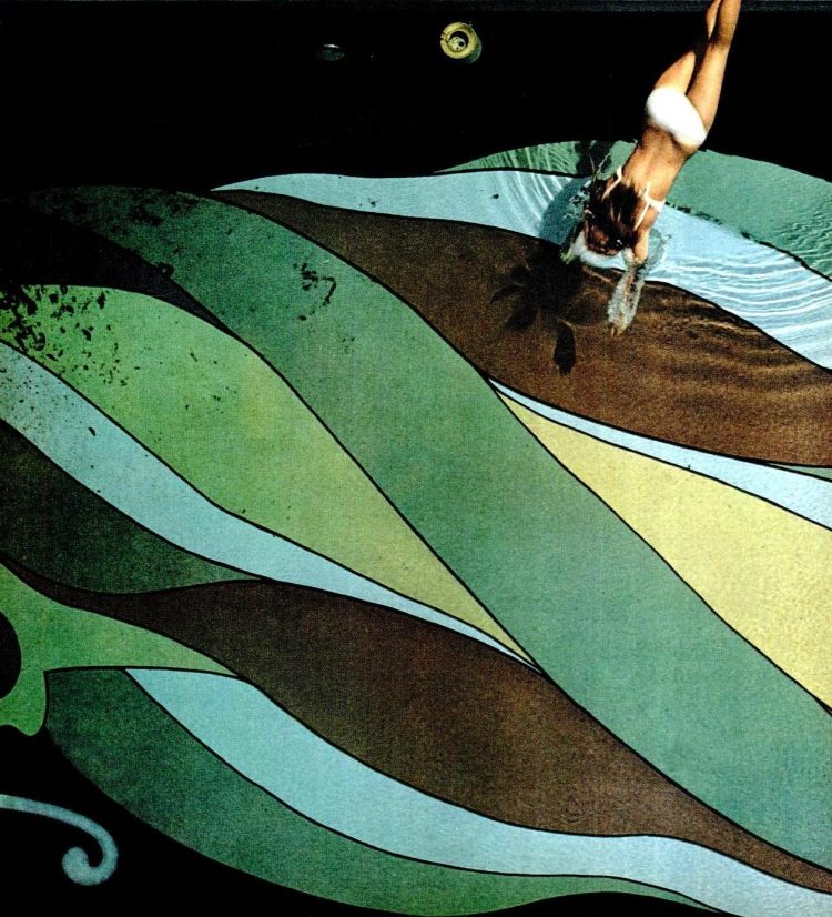 Polly Bergen swimming pool design from 1970