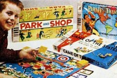 Popular vintage board games from the '50s