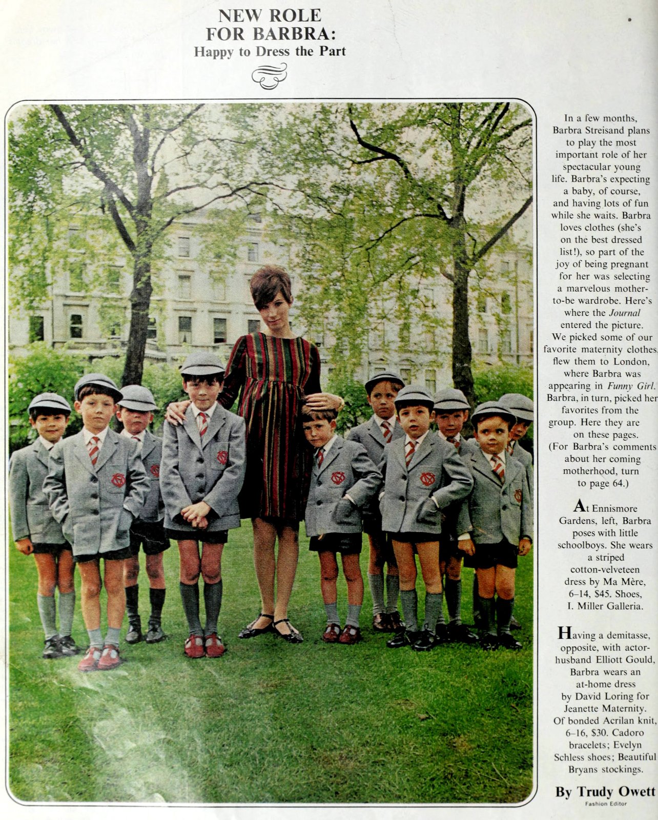 Pregnant Barbra Streisand (1966) via ClickAmericana com