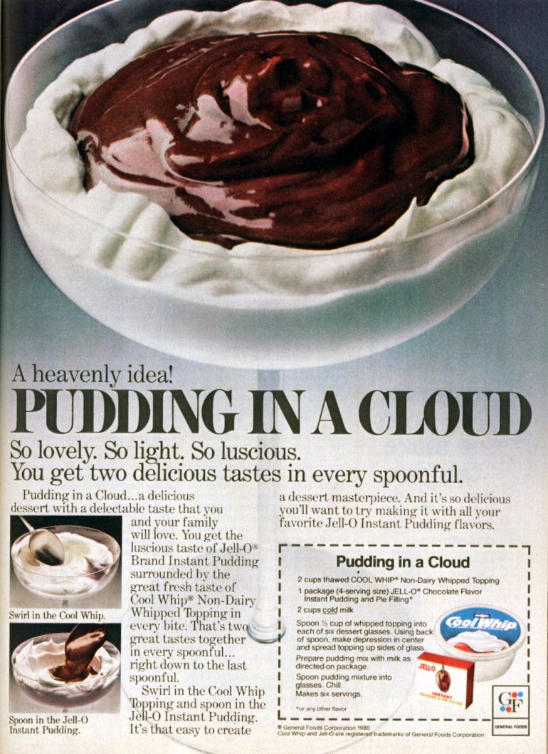 Pudding in a cloud A delicious retro dessert recipe from 1982 Click