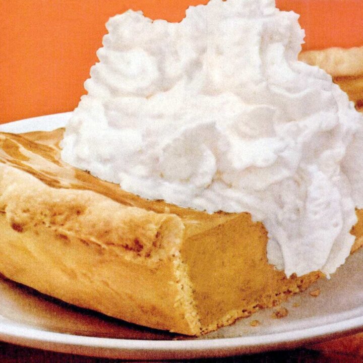 Pumpkin pie whipped cream - 1950s