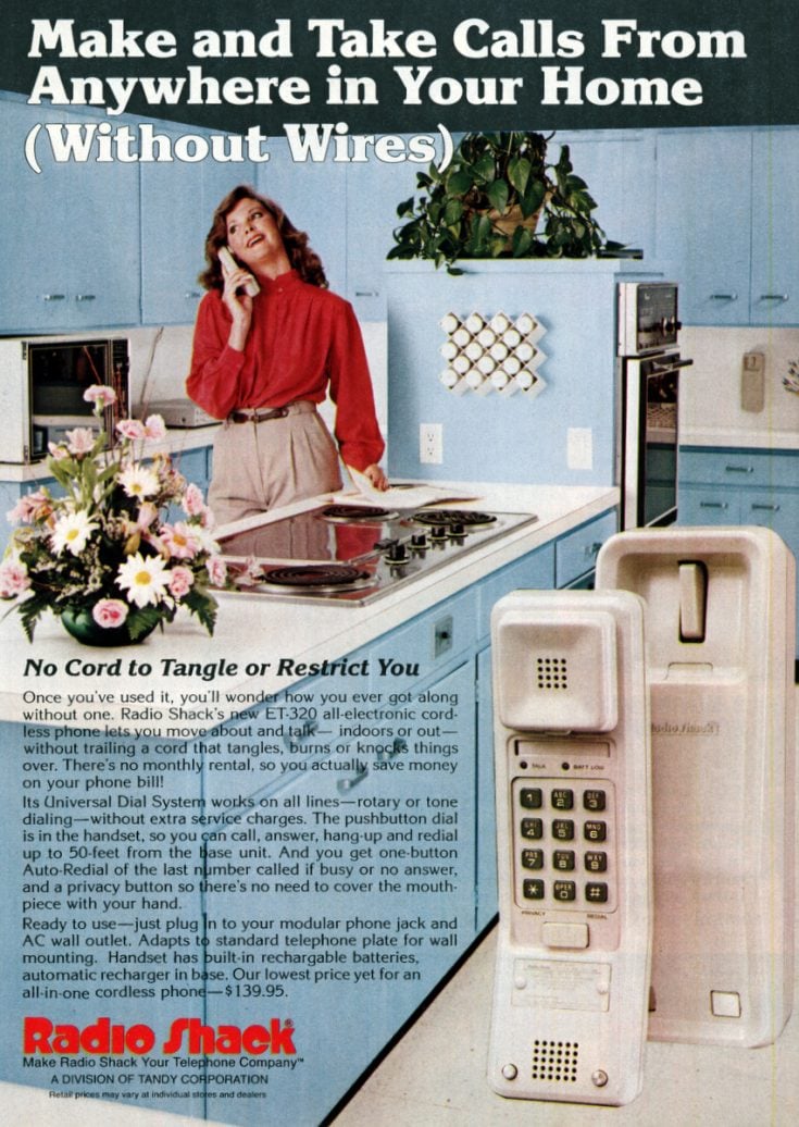 Vintage 1980s cordless phones seemed like magic & completely changed