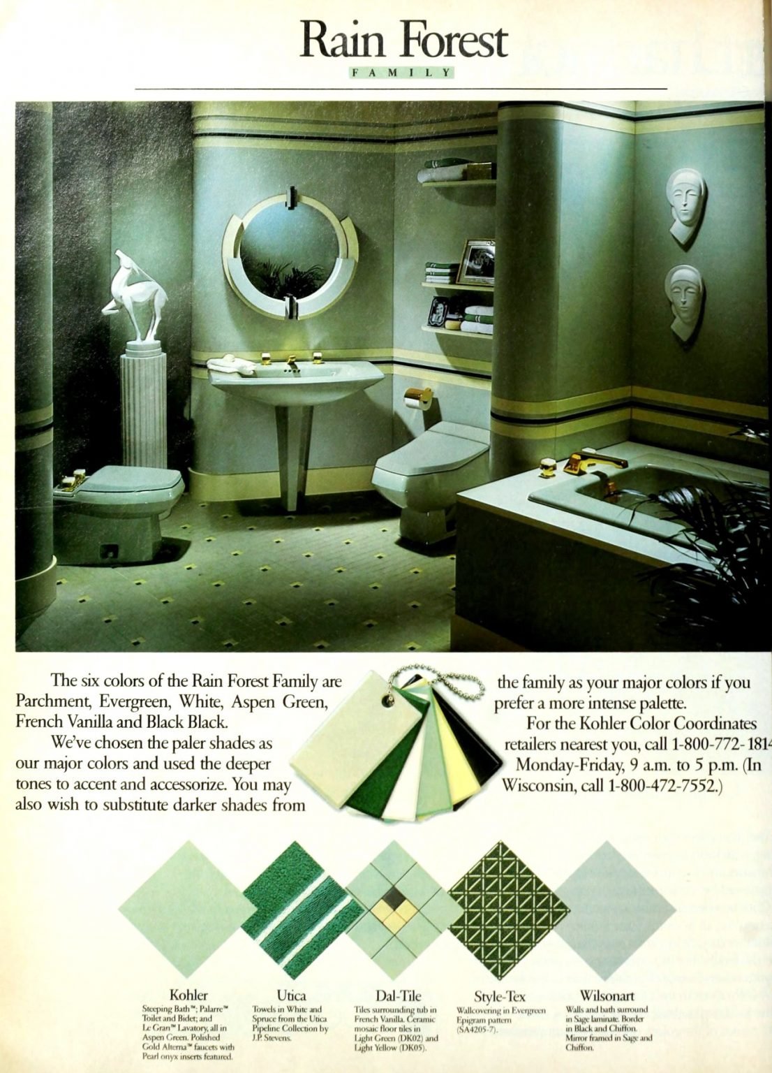 See 1980s bathroom decor & color schemes for that real retro look ...