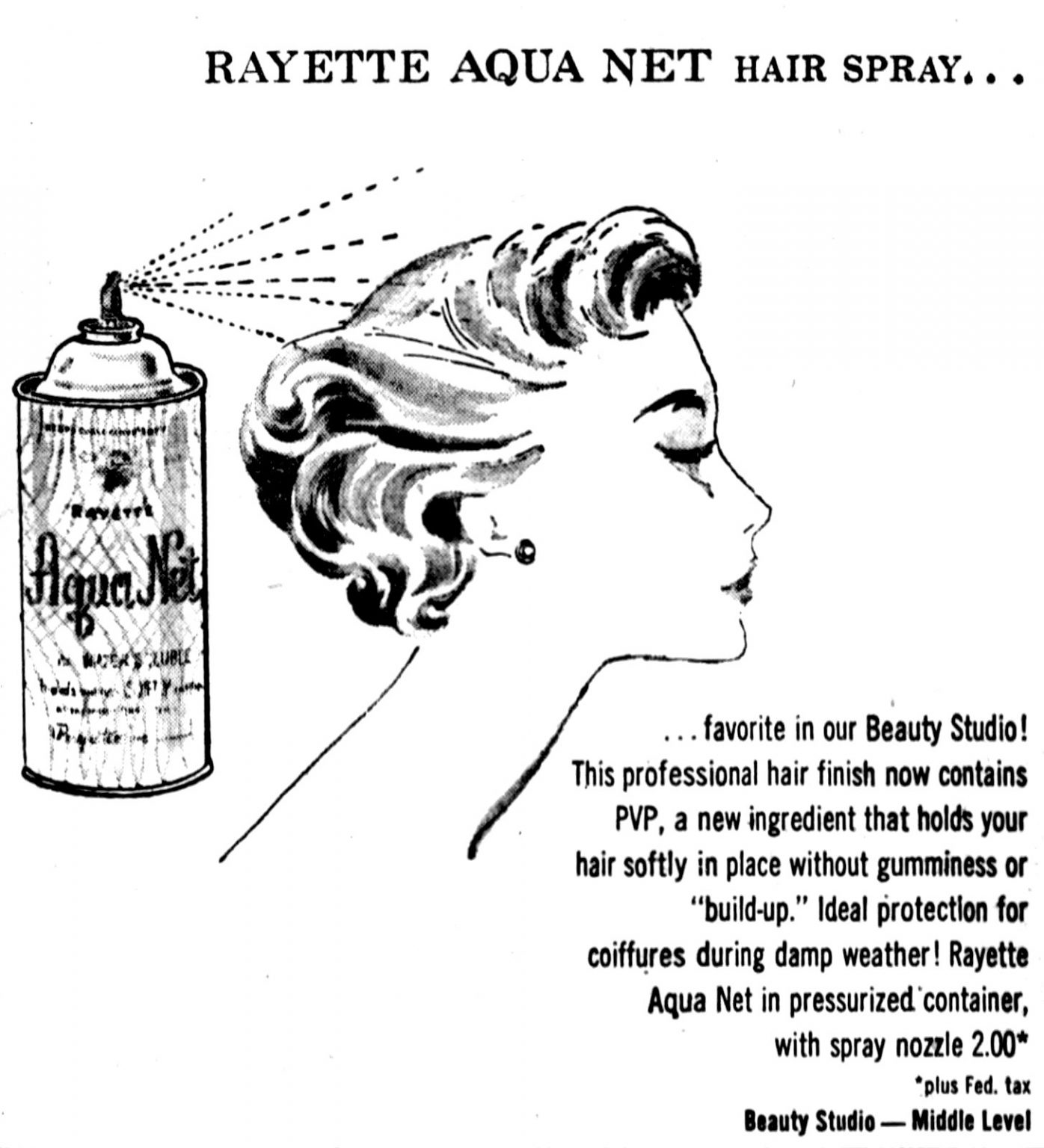1950s hairspray brands See the most popular styling products they used