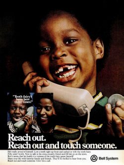 Remember that AT&T jingle, 'Reach out and touch someone'? Hear it again ...