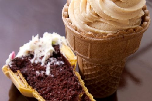 Ice cream cone cupcake
