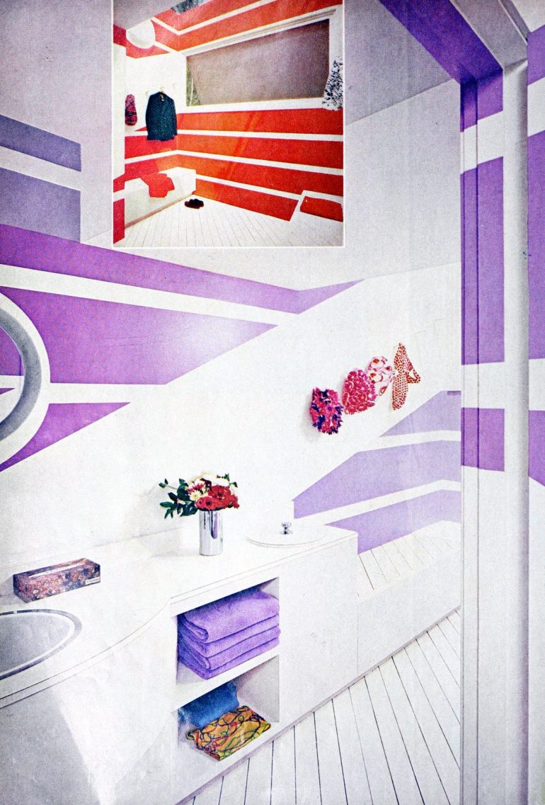 Supergraphic Example Supergraphics are ready for their comeback! Get vintage decor ...
