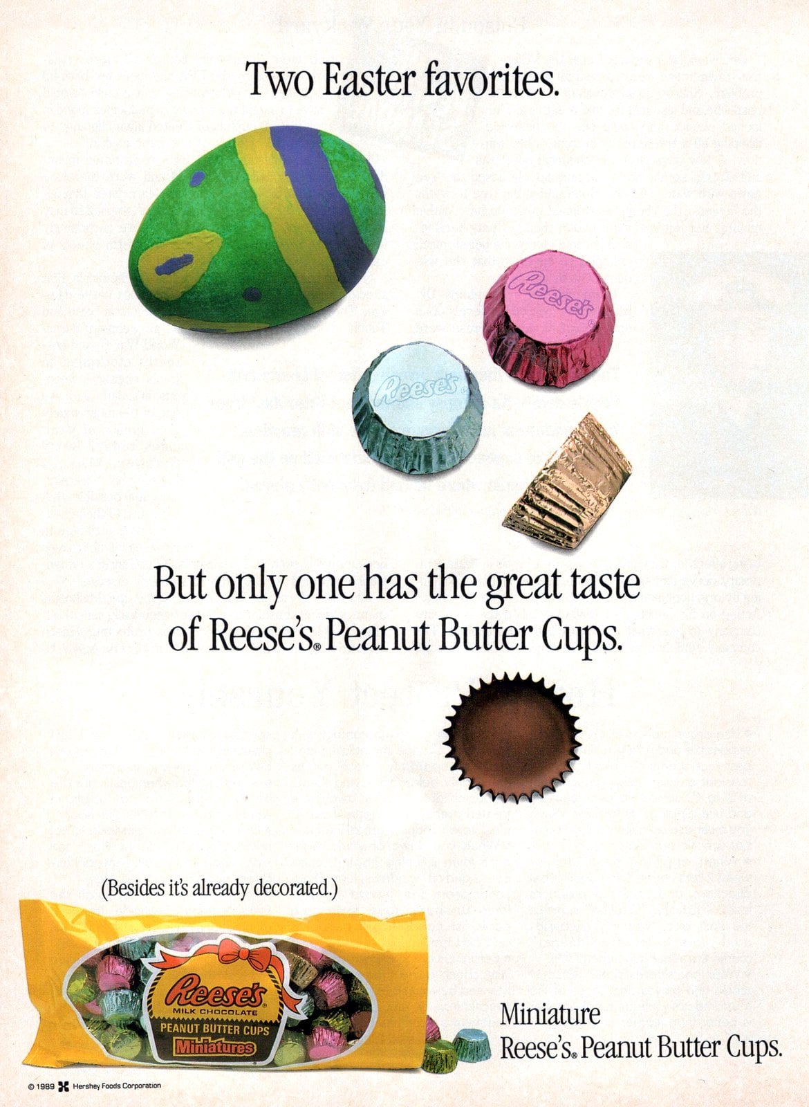 Reese's Easter candy (1991) via ClickAmericana com