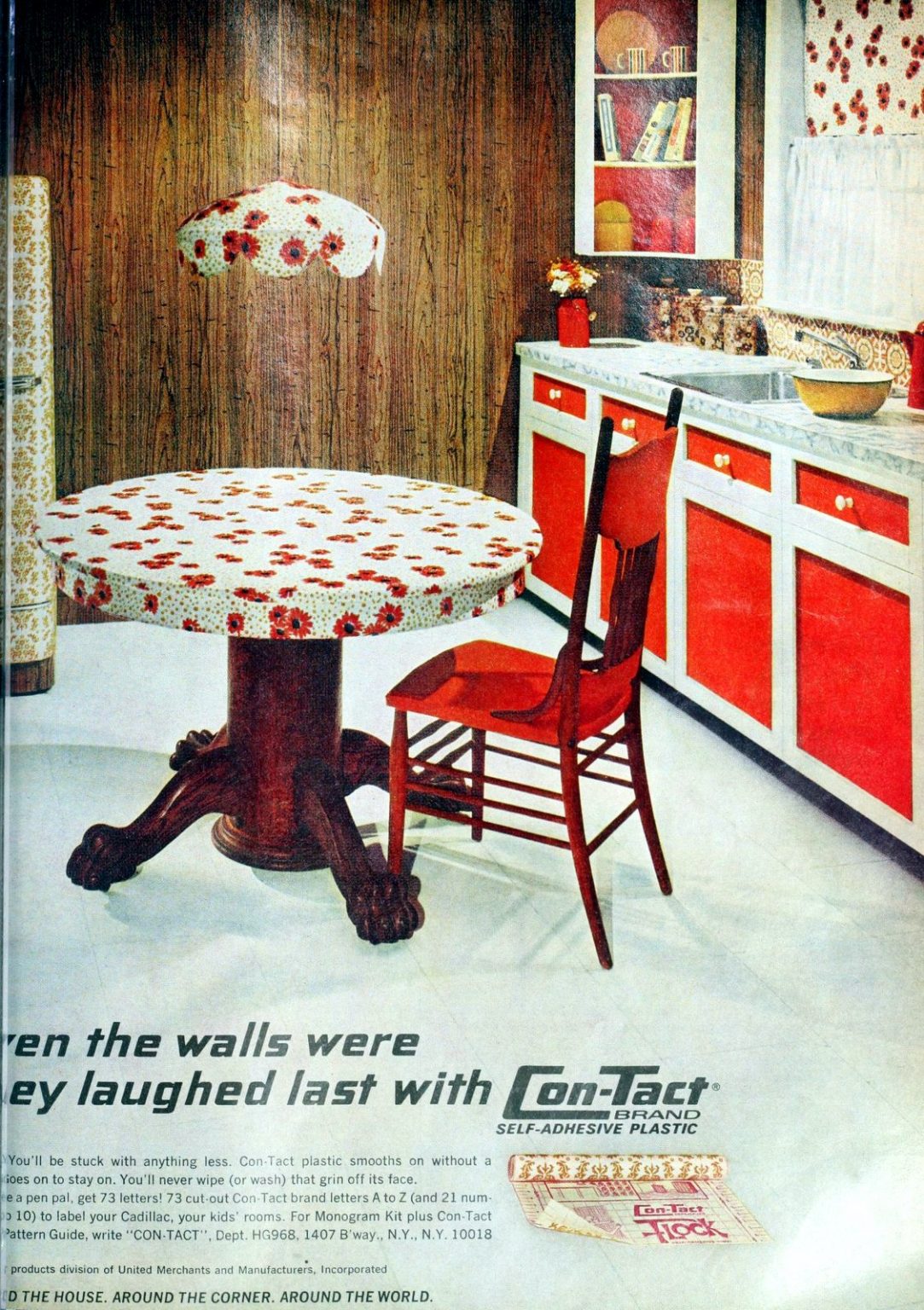 Not just shelf liner Retro ConTact paper was an easy home decor