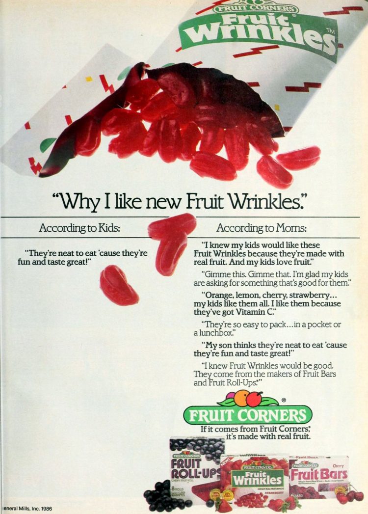 These 1980s fruit snacks came in a ton of shapes, flavors & colors