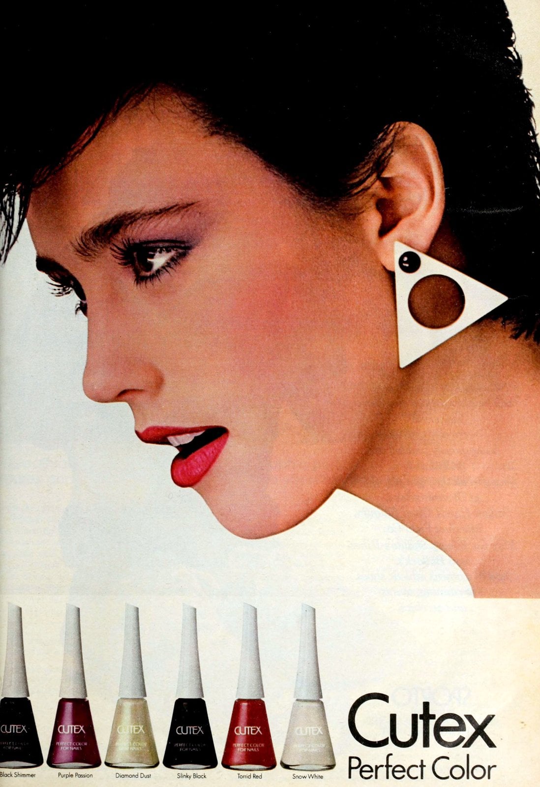 80s nail polish: See the popular colors & top brands of the eighties 25 Retro 80s bold Cutex nail polish shades (1984) via ClickAmericana com