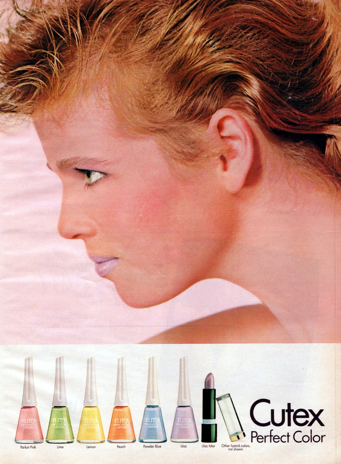 80s nail polish: See the popular colors & top brands of the eighties 27 Retro 80s pastel Cutex nail polish shades (1985) via ClickAmericana com