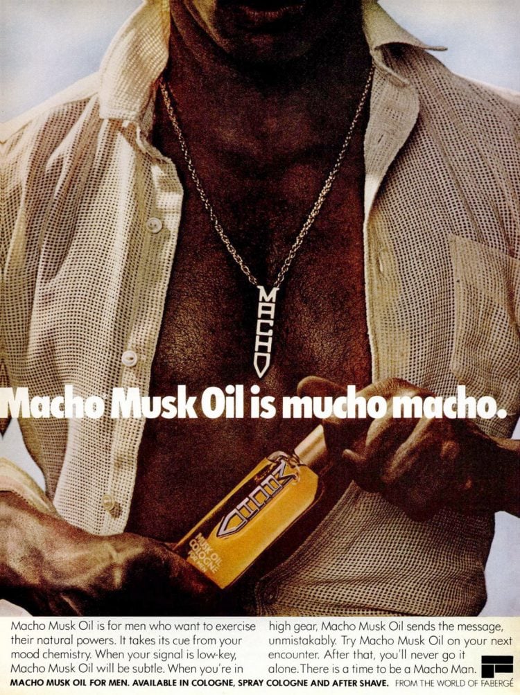 Macho cologne in the 70s was 'the powerful scent for men' Click Americana